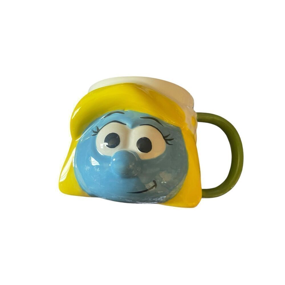 New The Smurfs Smurfette 14.2 fl oz Ceramic Sculpted Mug